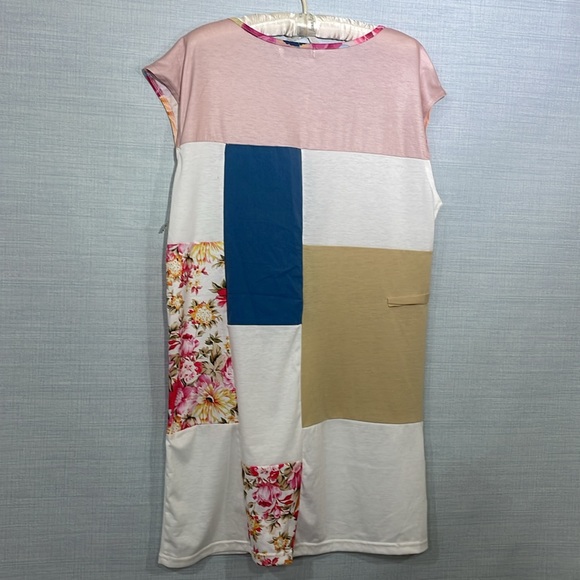 Misslook Patchwork Dress size small - Picture 7 of 9